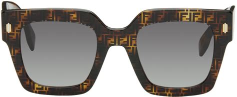 fendi roma sunglasses brown|fendi sunglasses prices.